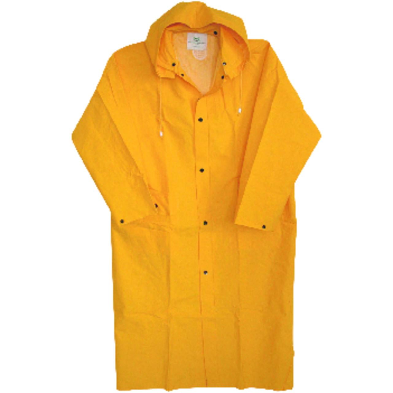 Picture of Boss 85884 PVC-Coated Rayon Rain Jacket&#44; Yellow - Small