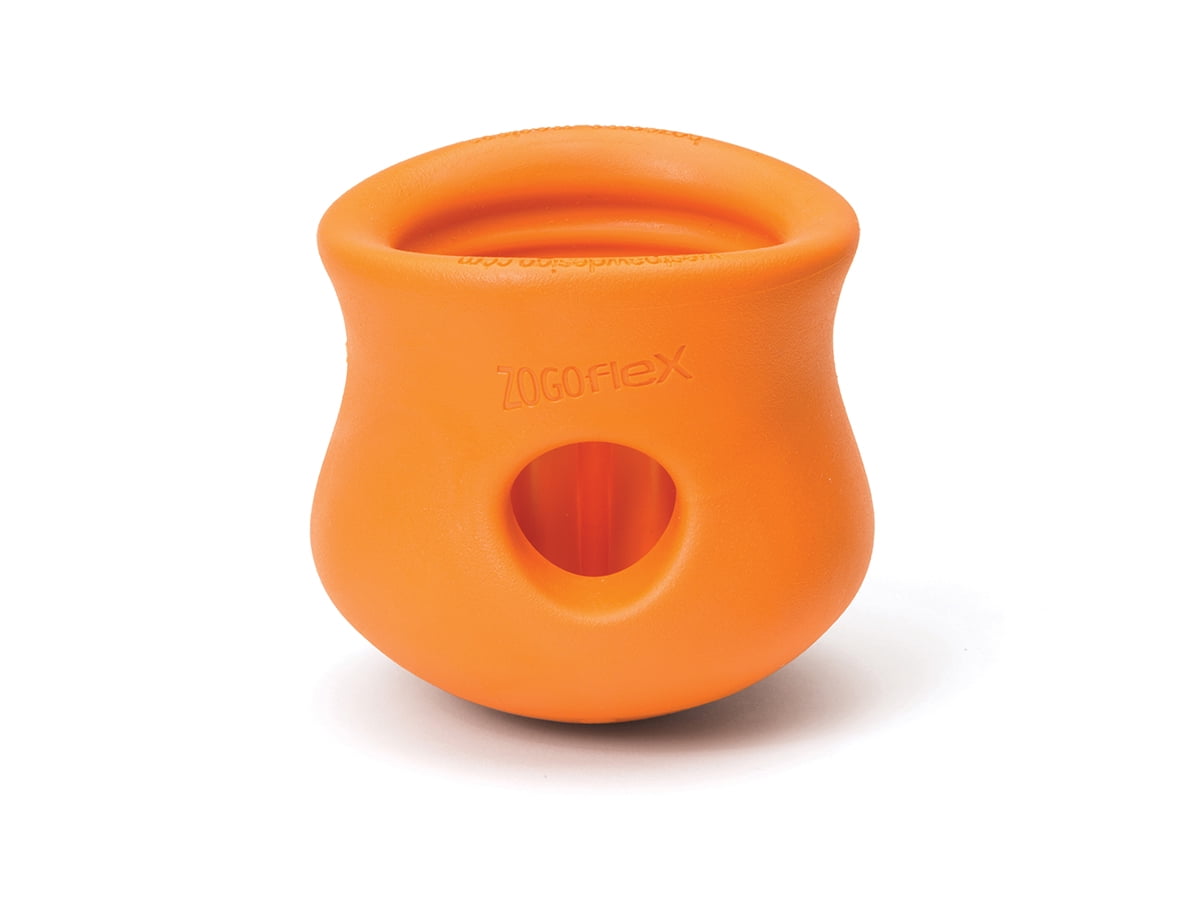 Picture of West Paw 8000462 Zogoflex Plastic Toppl Pet Toy&#44; Orange - Large