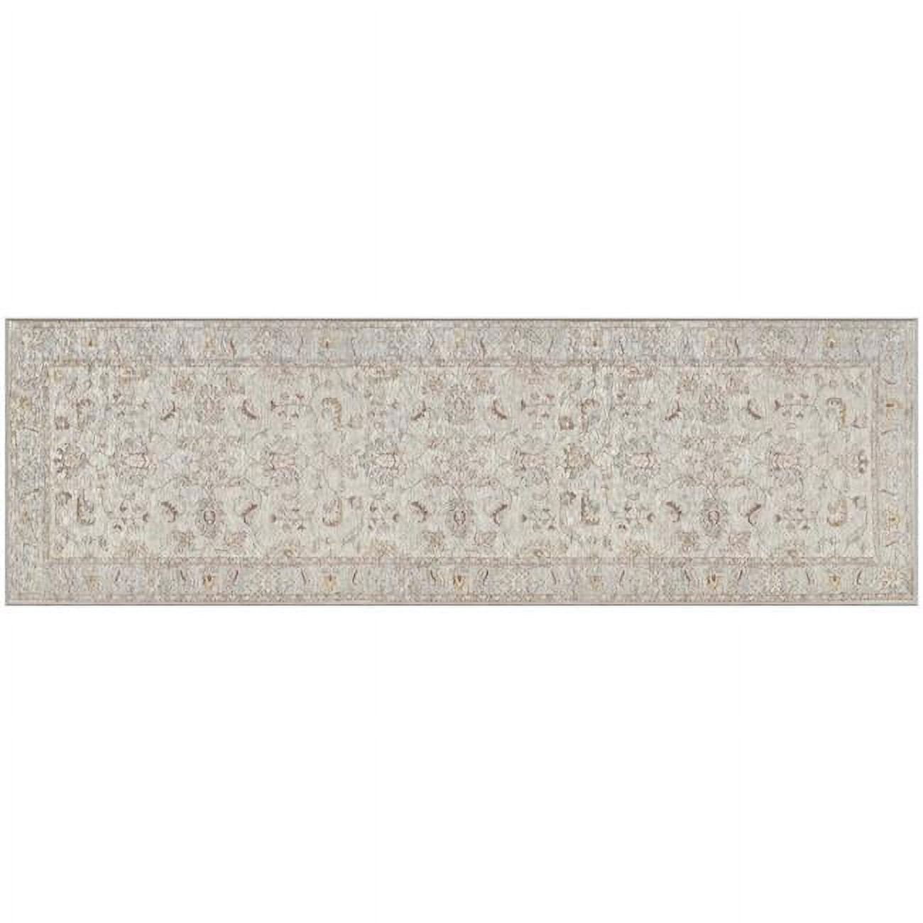 6065679 76 x 24 in. NeverMoveJordan Oatmeal Polyester Accent Rug, Beige