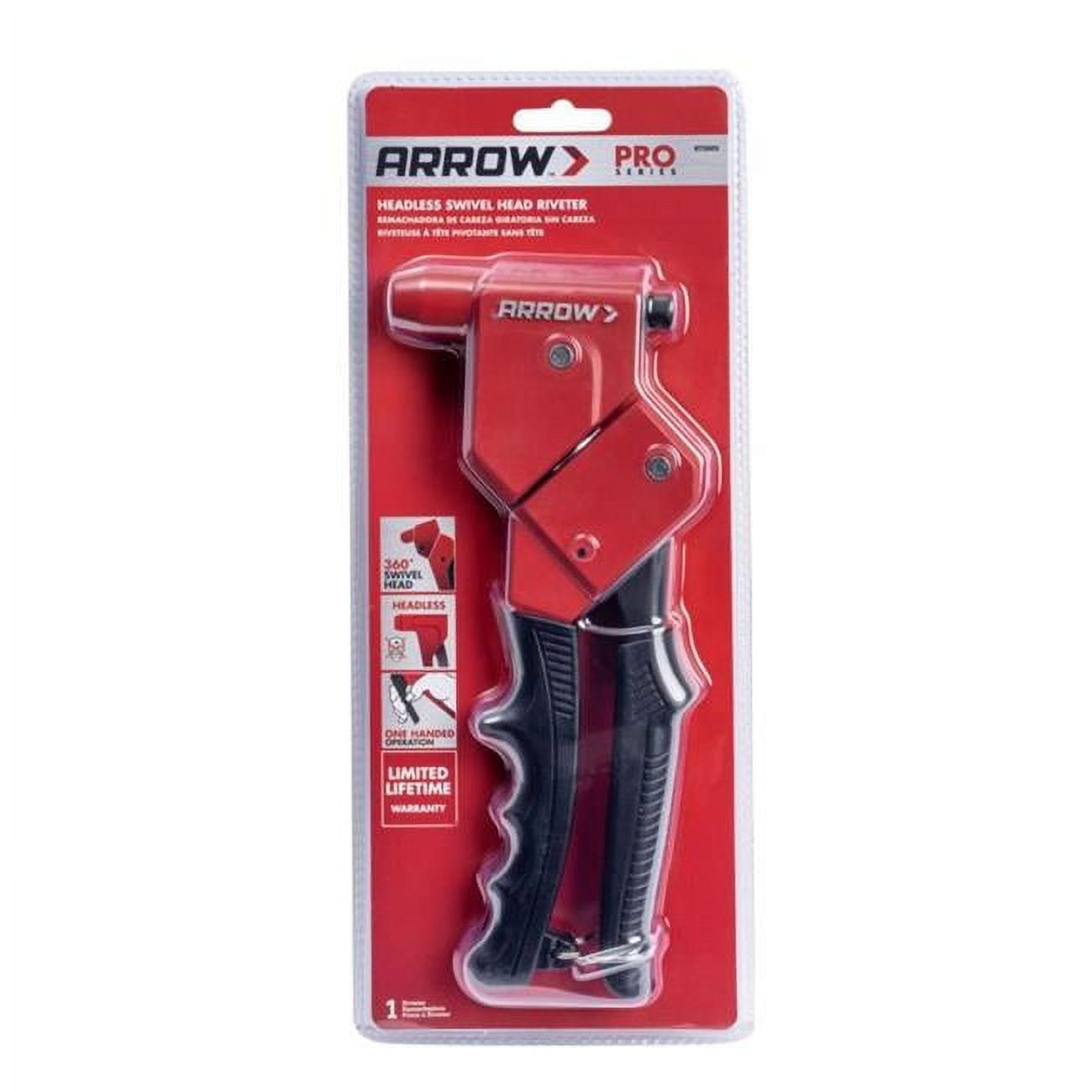 Picture of Arrow Fastener 2033734 Metal Headless Rivet Tool, Black & Red