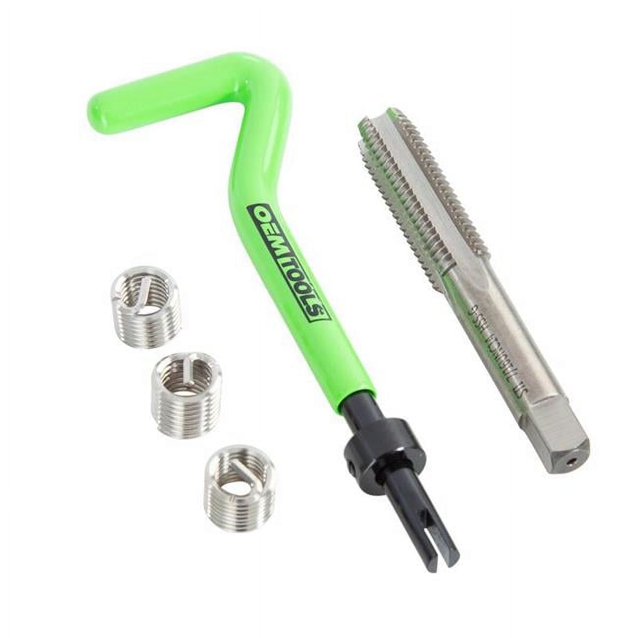 OEMTOOLS 7/16 in. Stainless Steel Non Locking Helical Thread Repair Kit UNC 7/16 - 14 in.