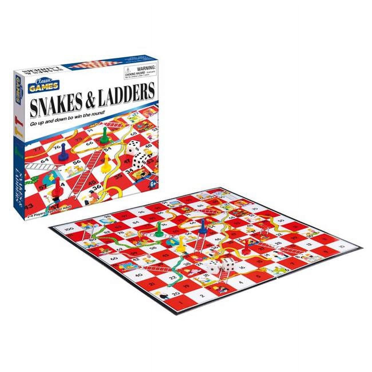 Classic Games Snakes & Ladders Toy, Multi Color