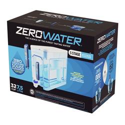 Picture of Zerowater 4020737 Ready-Read 32 Cups Water Filtration Dispenser, Blue &White