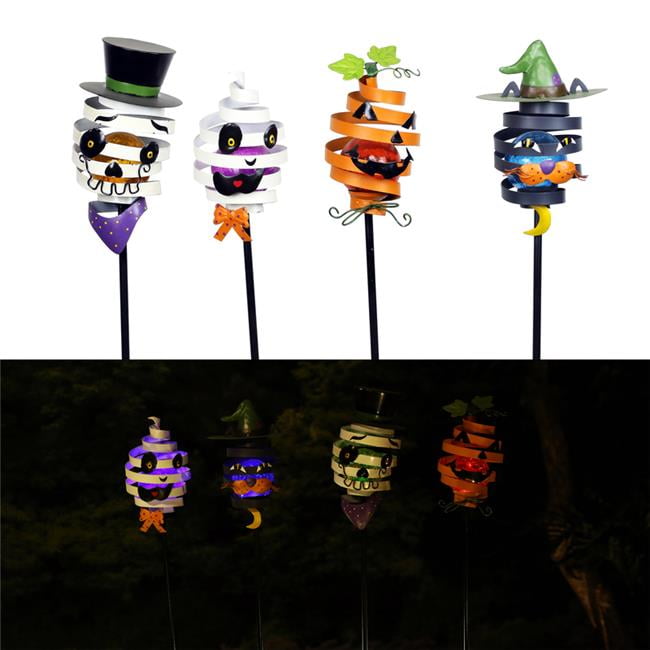 Picture of Alpine 9735457 LED Bouncy Halloween Stake Yard Decor - Pack of 20