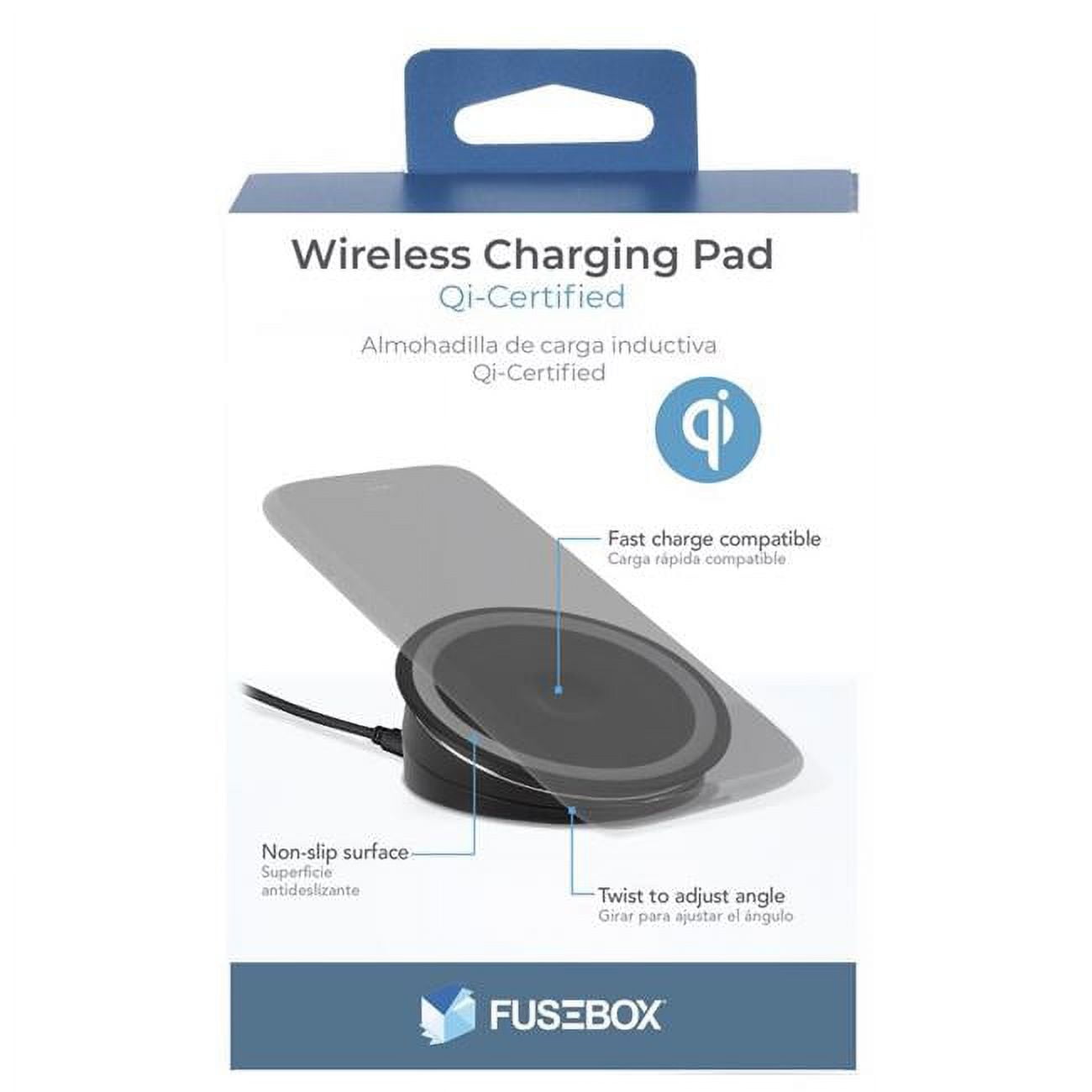 3004988  6 ft. Wireless Charging Pad, Black