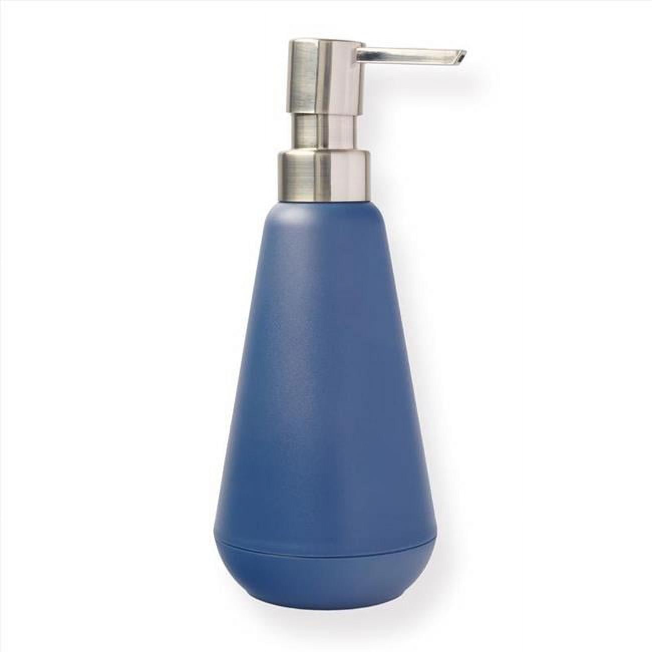 6063676 Belize Brushed Nickel Plastic Soap Pump, Navy