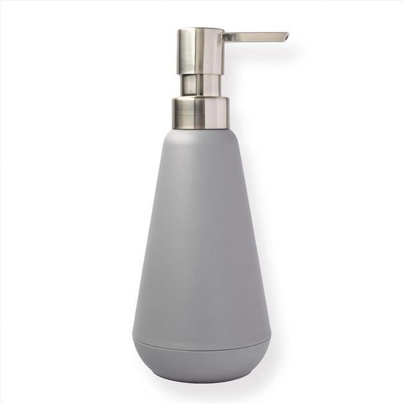 6063681 Belize Brushed Nickel Plastic Soap Pump, Gray