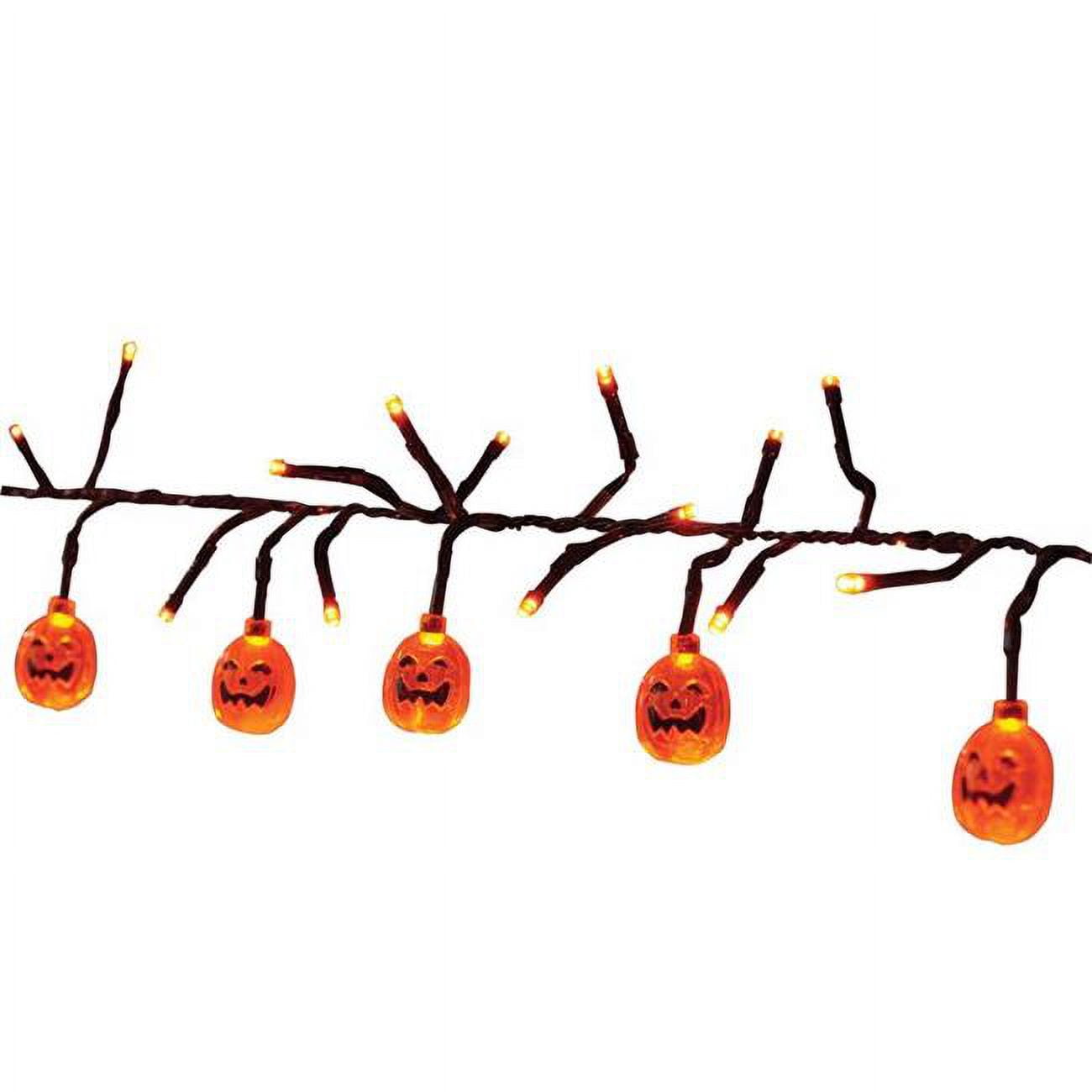 9 ft. LED Pumpkins Lights, Orange - 120 Count