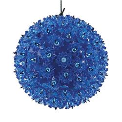 9086647 7.5 in.  LED Starlight Sphere Hanging Decor, Blue