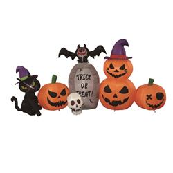 Picture of Celebrations 9086846 4 ft. Prelit Pumkin Family Inflatable