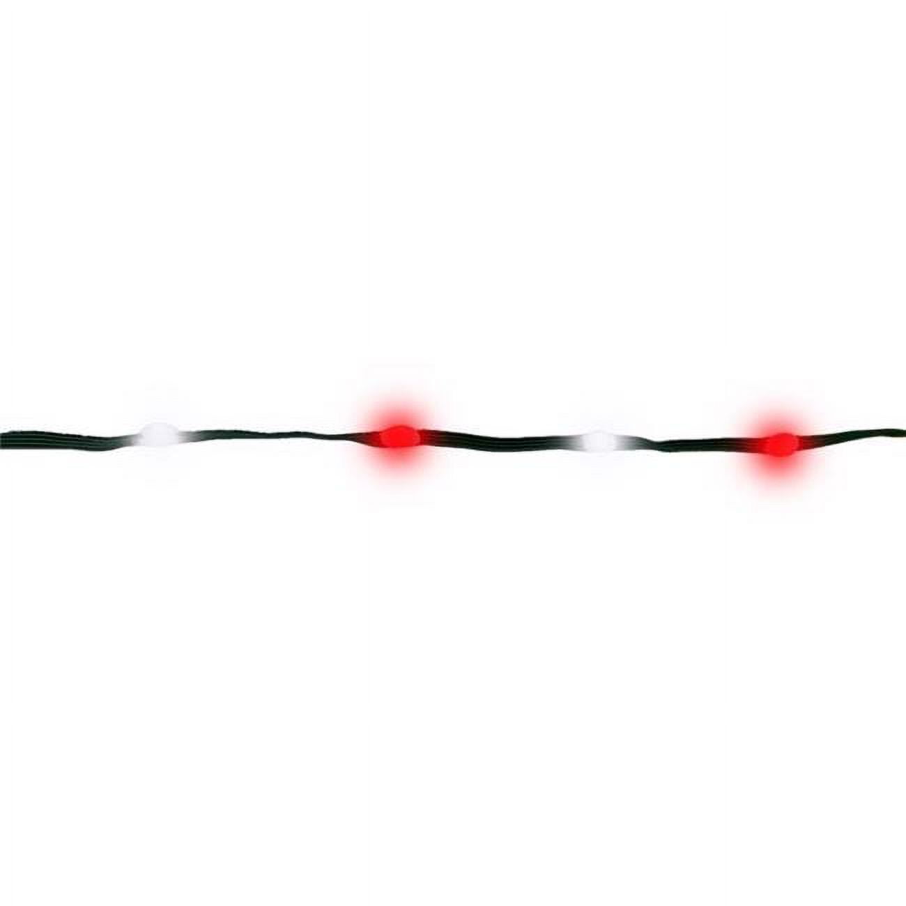 9086870 33 ft. LED String Ribbon Light, Red & White - 200 Count