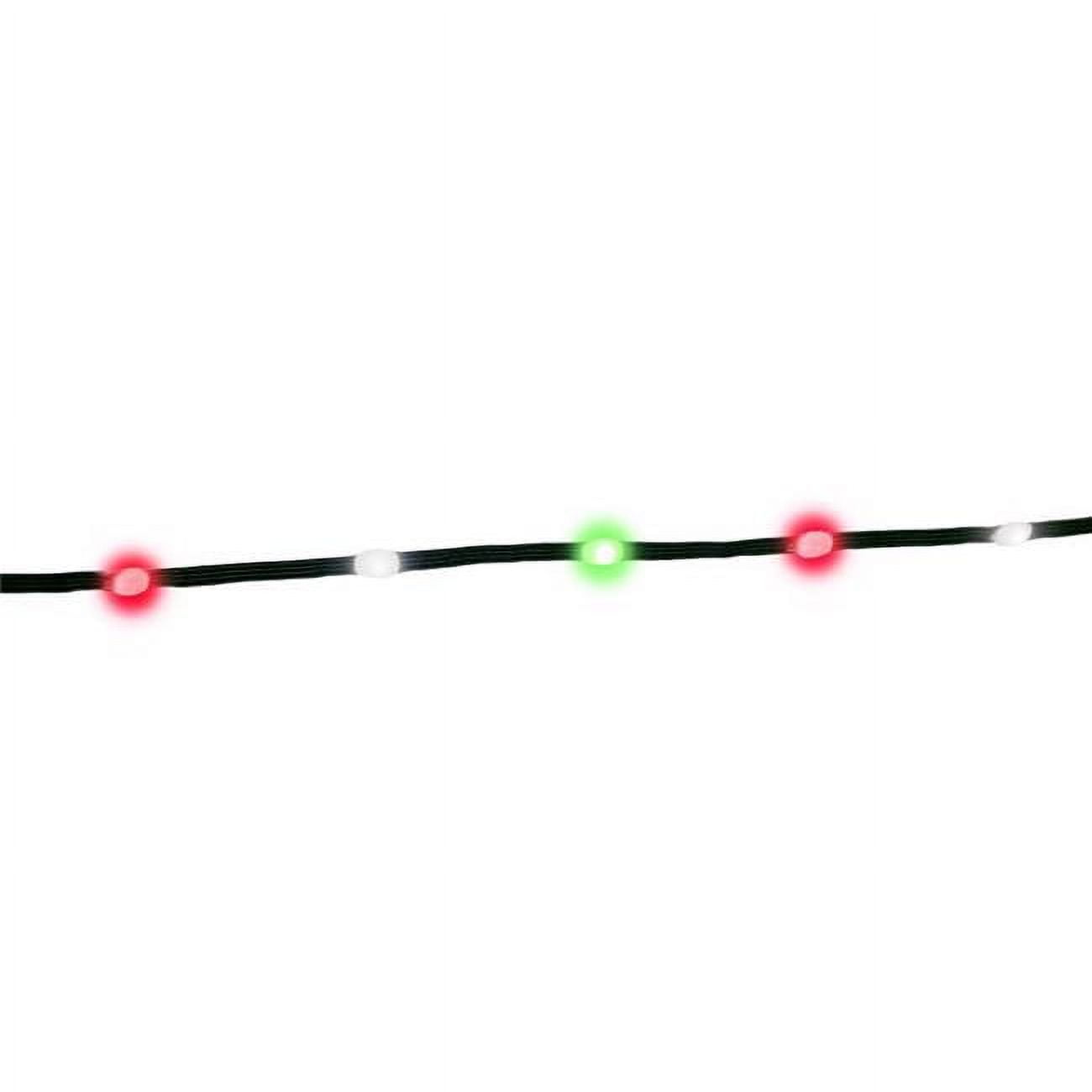 9086871 33 ft. LED String Ribbon Light, Red, Green & Pure White - 200 Count