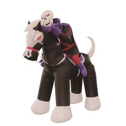 Picture of Celebrations 9087021 6 ft. Prelit Night Rider Skull Inflatable