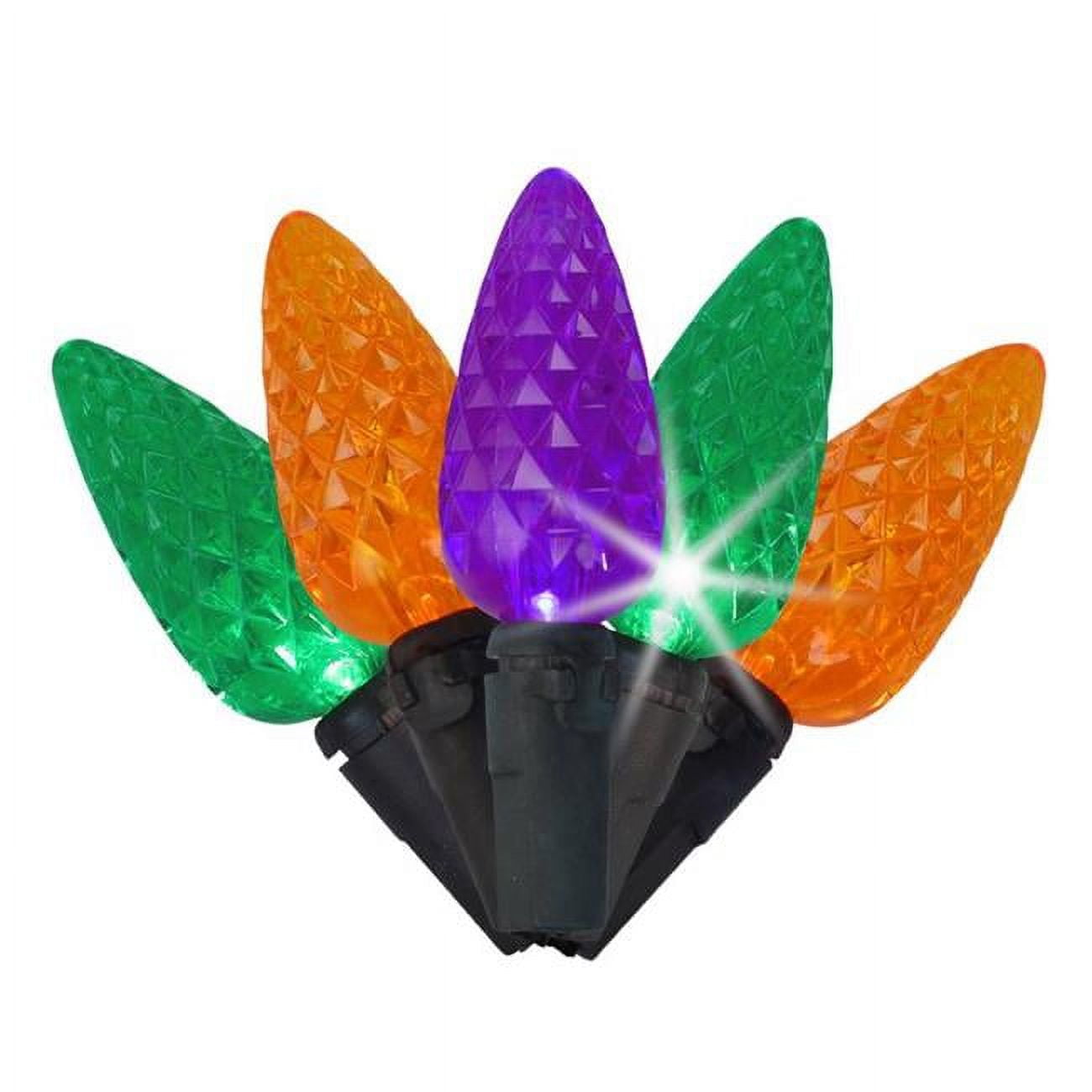 9087045 LED Faceted Strobe Lights, Multi Color - 100 Count
