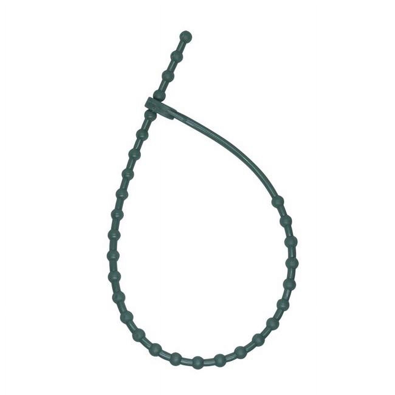 9087197 Holiday Adjustable Tie Plastic Garland, Green - 10 Piece