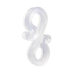 9087202 Plastic Holiday Gutter & Shingle S-Hook Clips - 100 Piece