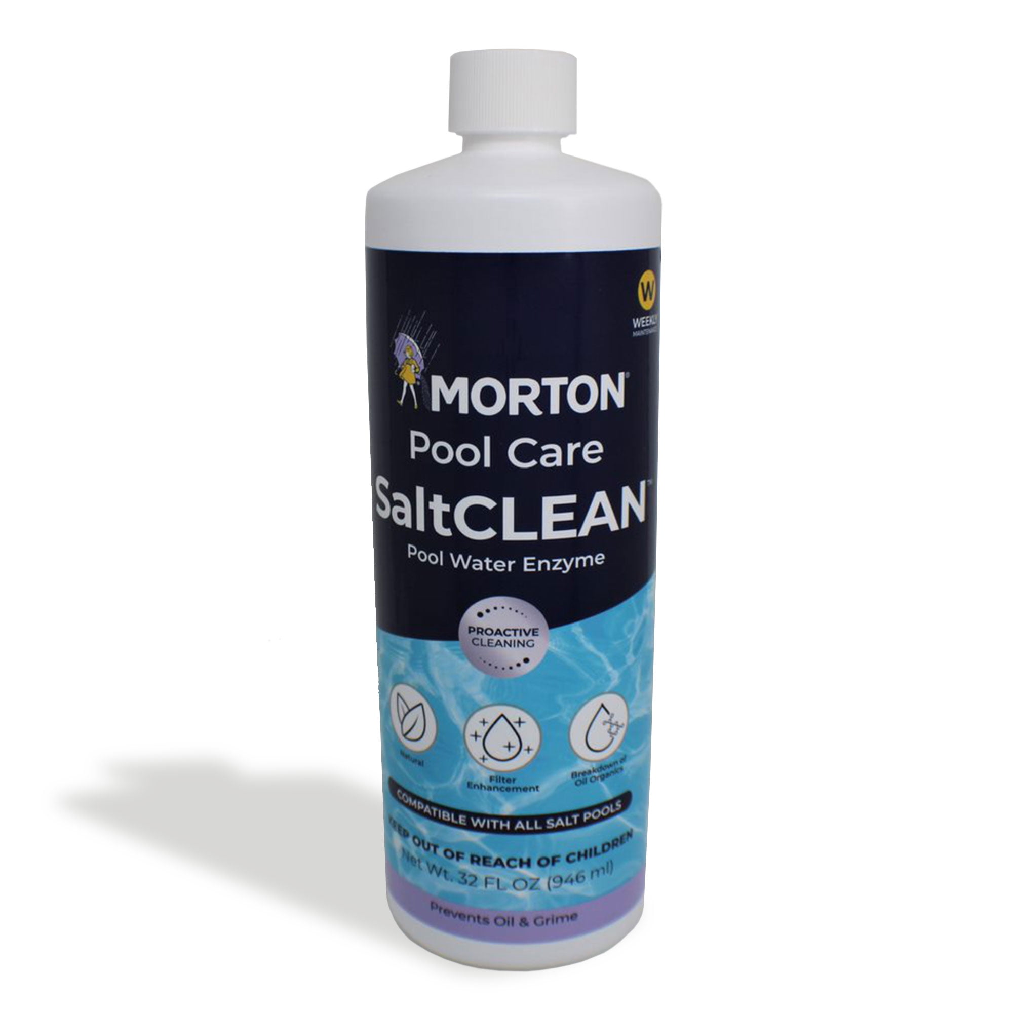 8087822 Salt Clean Liquid Enzyme Cleaner - 32 oz -  Morton Pool Care