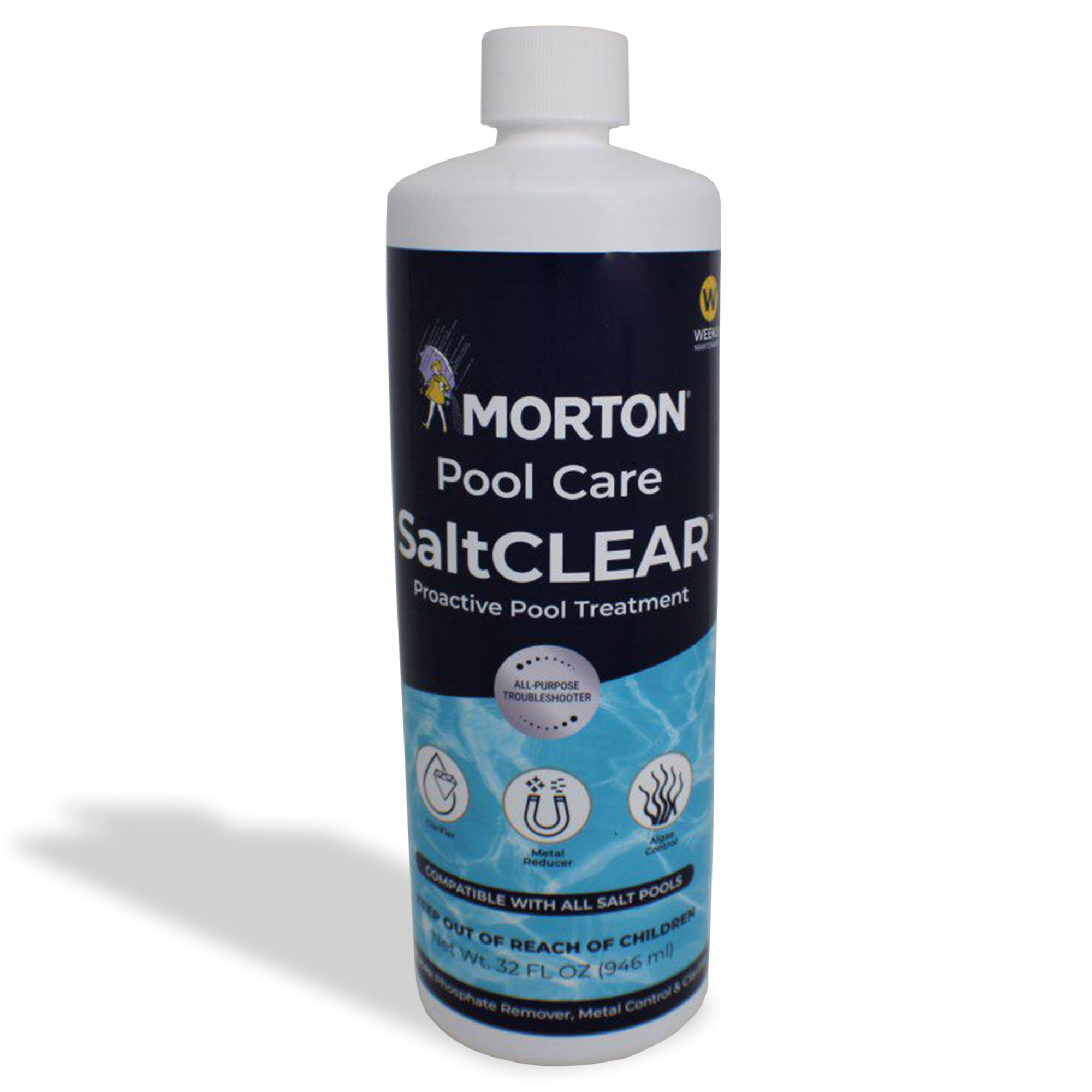 8087821 Salt Clean Liquid Clarifier - 32 oz -  Morton Pool Care