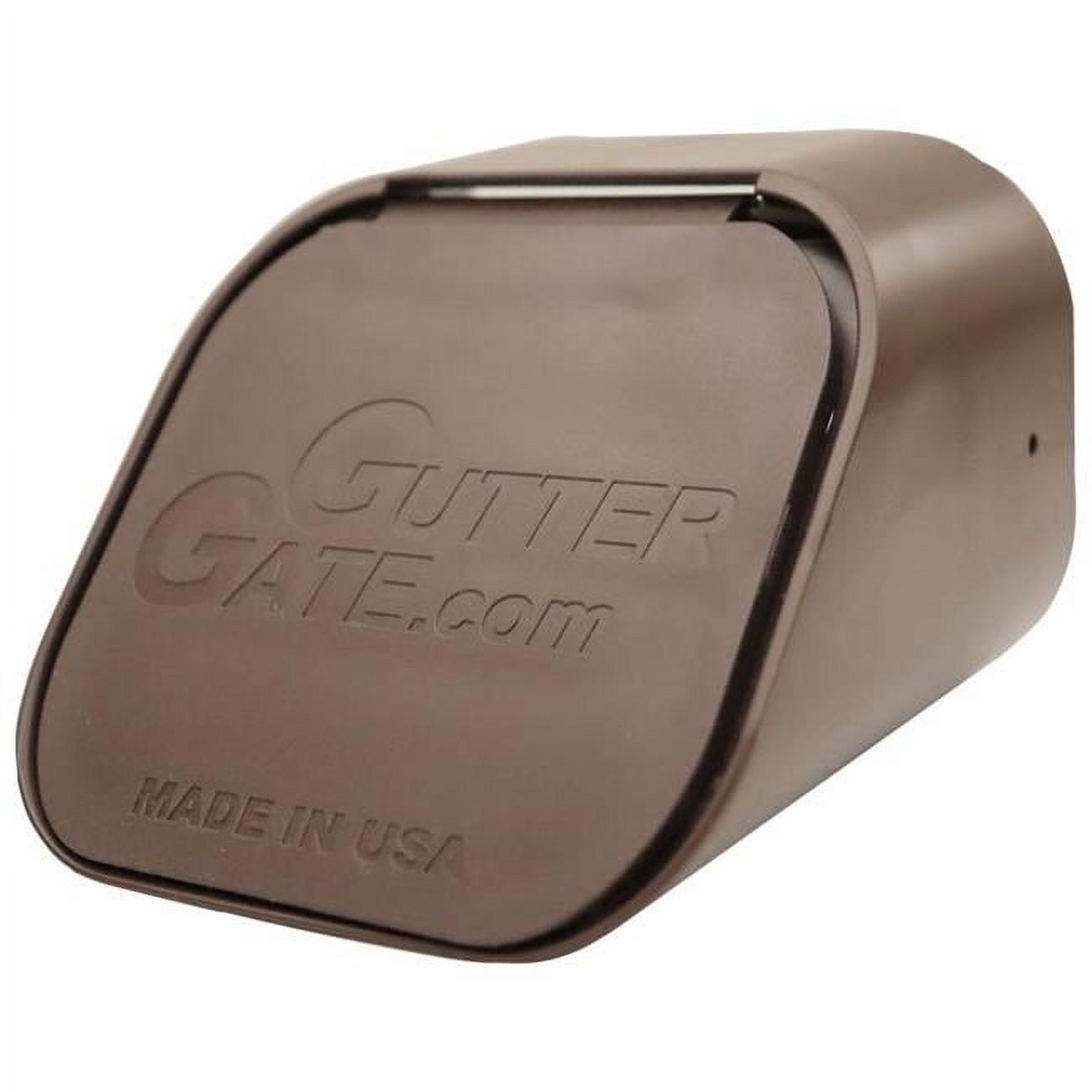 2 x 2 x 3 in. Plastic Rectangular Downspout Adapter, Brown