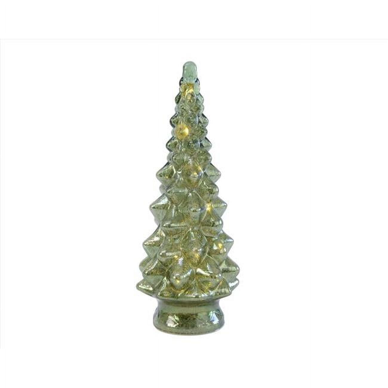 13 in. Lighting Christmas Tree, Green - Pack of 6