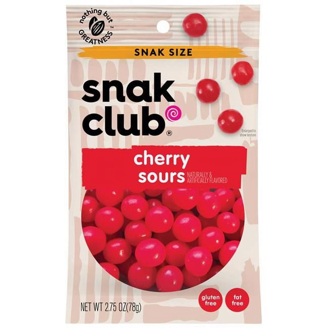 2.75 oz Bagged Cherry Sours Gummi Candy - Pack of 12