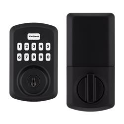 Keypad Keyed Entry Locks Electronic Deadbolt Matte Black