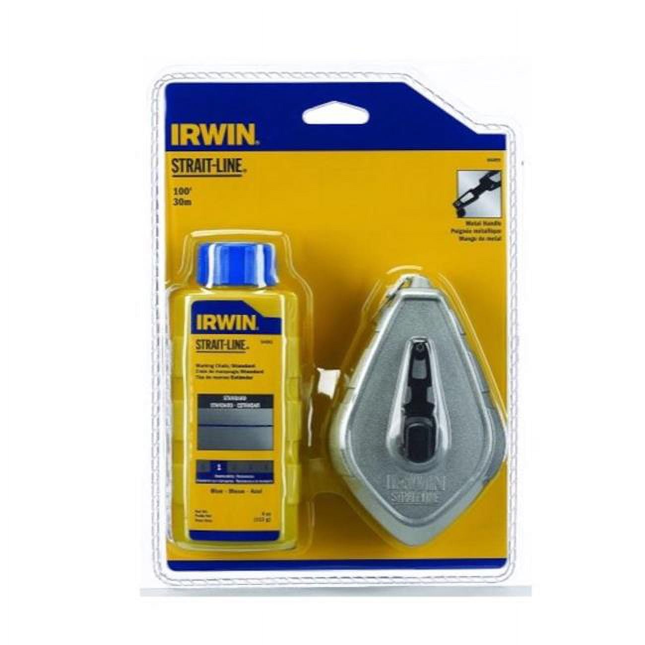 4 oz Strait-Line Classic Chalk & Reel Set, Blue - 100 ft.