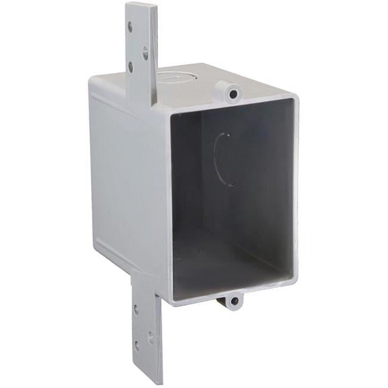 Picture of Cantex 3012619 16 cu. in.  Work Rectangle PVC 1 Gang Outlet Box&#44; Gray