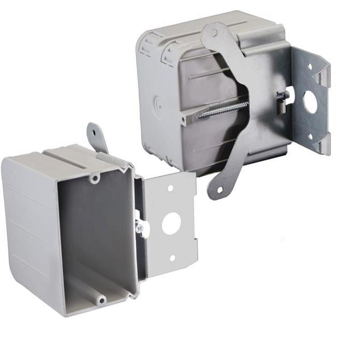 Picture of Cantex 3012612 21 cu. in.   & Old Work Rectangle PVC 1 Gang Outlet Box&#44; Gray