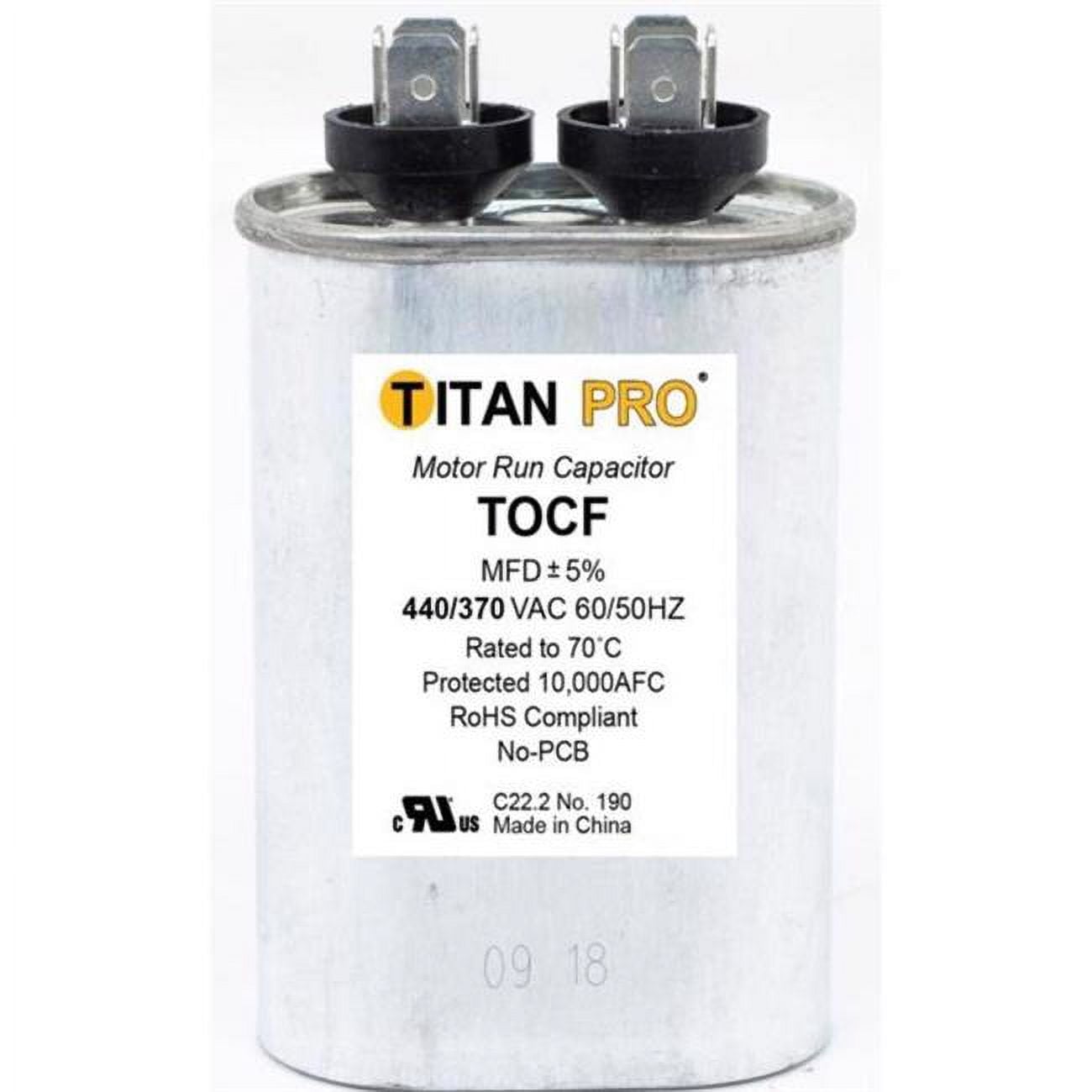 2 Microfarad 440V Oval Run Capacitor