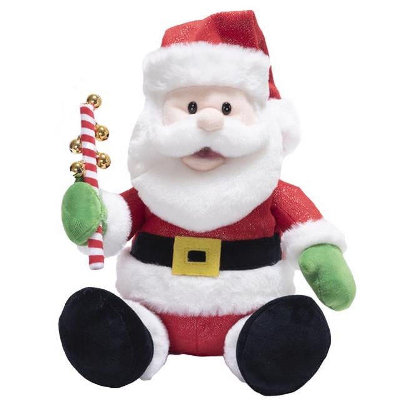 Picture of Cuddle Barn 9029538 Animated Jingling Santa Toy Plush Toy&#44; Multi Color