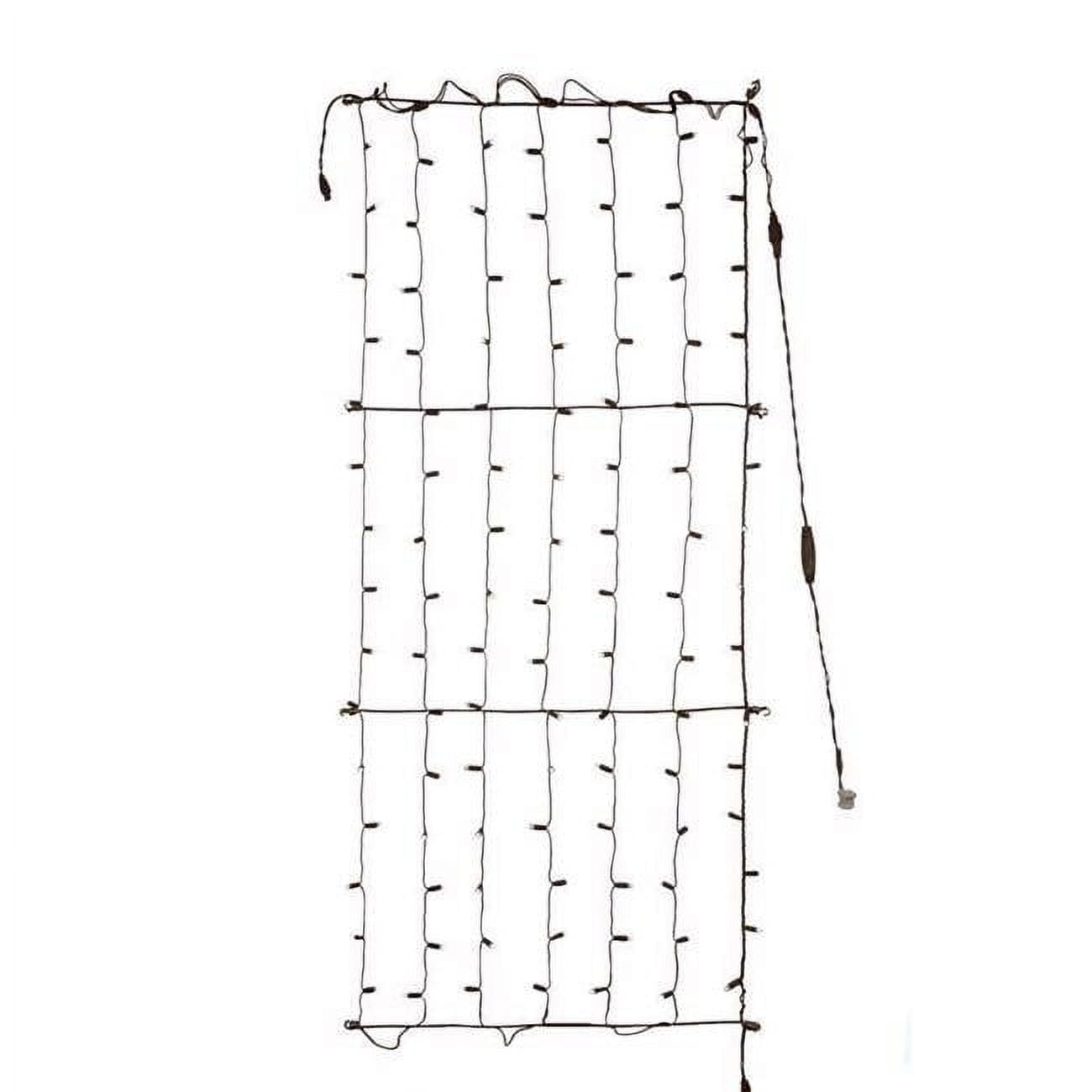 9086491 6 ft. Platinum LED Mini Net Christmas Lights, Pure White - 100 Count