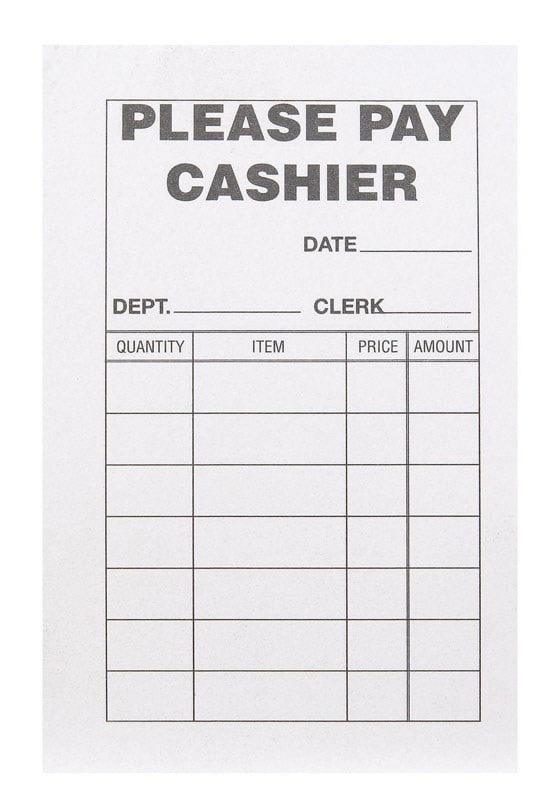 Centurion 9215039 2.75 4.25 in. Please Pay Cashier Pad