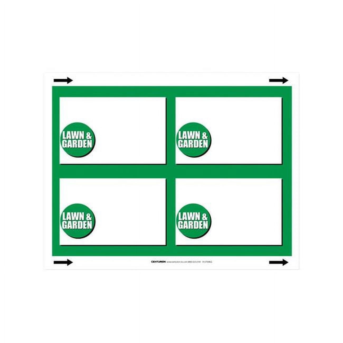 11 x 8.5 in. Lawn & Garden Polyethylene Sign, White