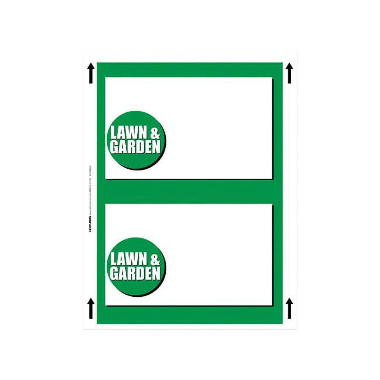 11 x 8.5 in. Lawn & Garden Polyethylene Sign, White