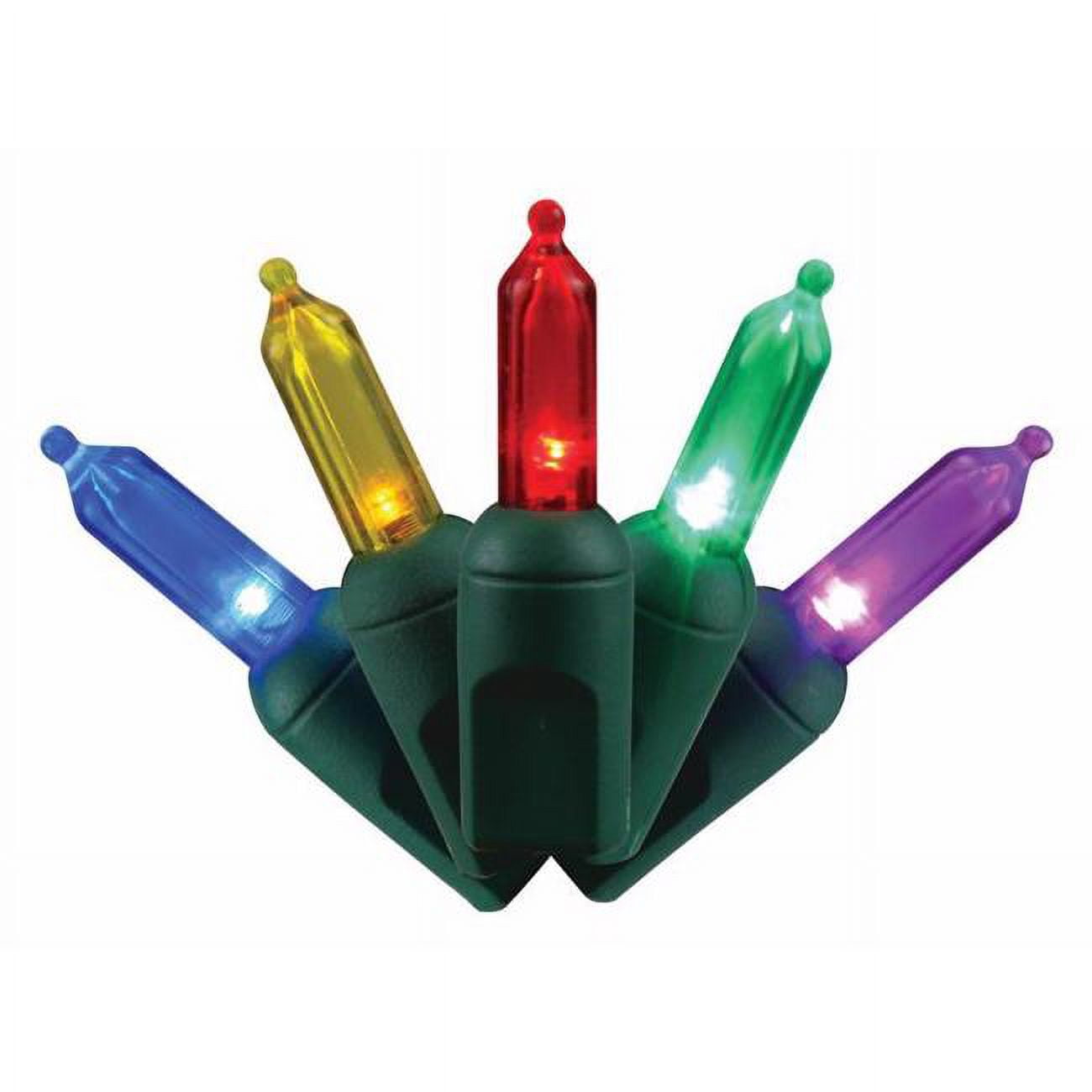 25 ft. Platinum LED T5 String Christmas Lights, Multi Color - 50 Count