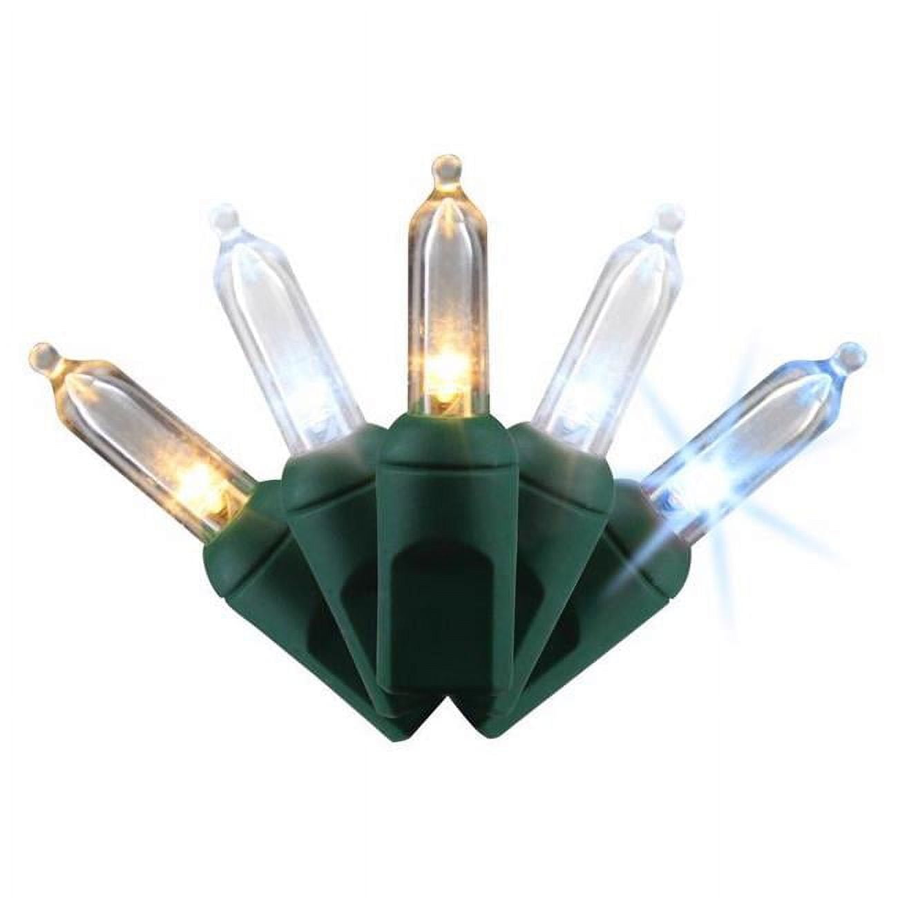 9086401 25 ft. Platinum LED T5 String Christmas Lights, Green - 50 Count