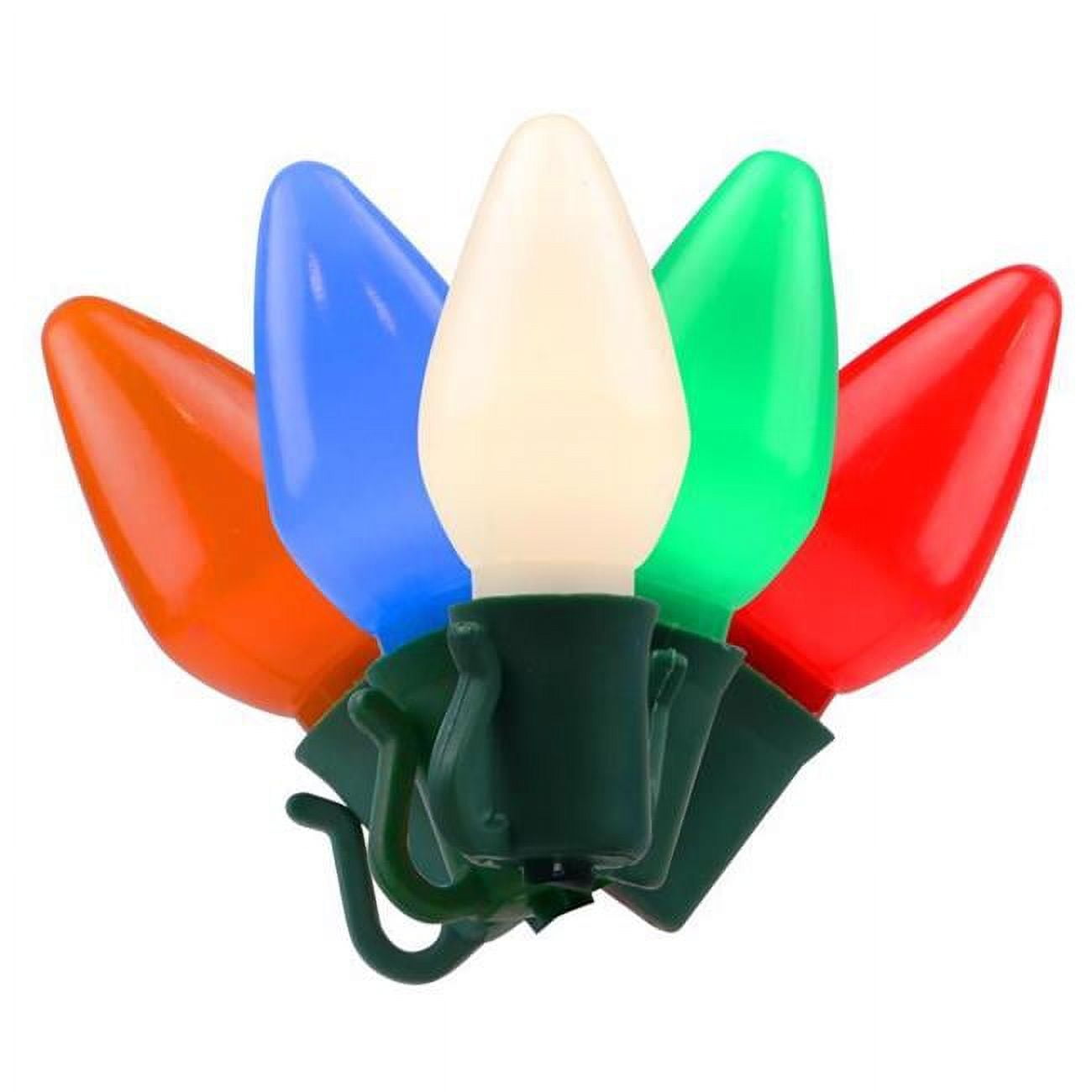 9086405 25 ft. Platinum LED C7 String Christmas Lights, Multi Color - 50 Count