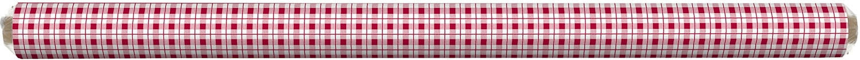 Picture of Con-Tact 6063229 15 yard x 54 in. Plaid Non-Adhesive Flannel Back Vinyl Tablecloth&#44; Red & White - Pack of 15