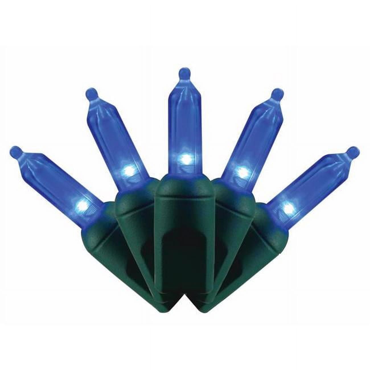 9086331 25 ft. Platinum LED T5 String Christmas Lights, Blue - 50 Count