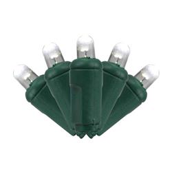 9086346 25 ft. Platinum LED Mini String Christmas Lights, Pure White - 50 Count