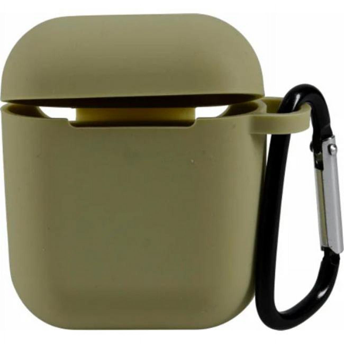 Airpod Case with Carabiner, Green