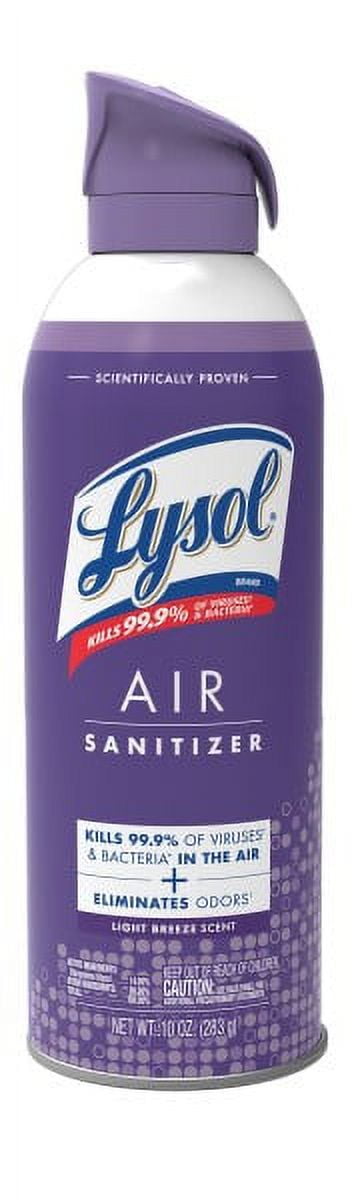 10 oz Lysol Air Sanitizing Spray - Light Breeze
