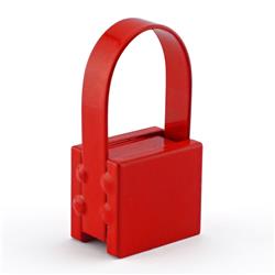 Picture of Master Magnetics 2108595 1 x 0.75 in. 25 lbs Pull Handle Magnet&#44; Red