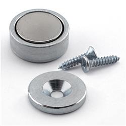 0.25 x 0.625 in. 16 lbs Silver Super Latch Magnets