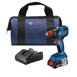 Bosch 18V EC 1/4in & 1/2in Two-in-One Bit/Socket Impact Driver Kit - GDX18V-1800B12