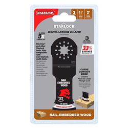 Picture of Freud America 2028225 1.25 in. Bi-Metal Curved Contact Edge Oscillating Nail-Embedded Wood Blade - Pack of 3