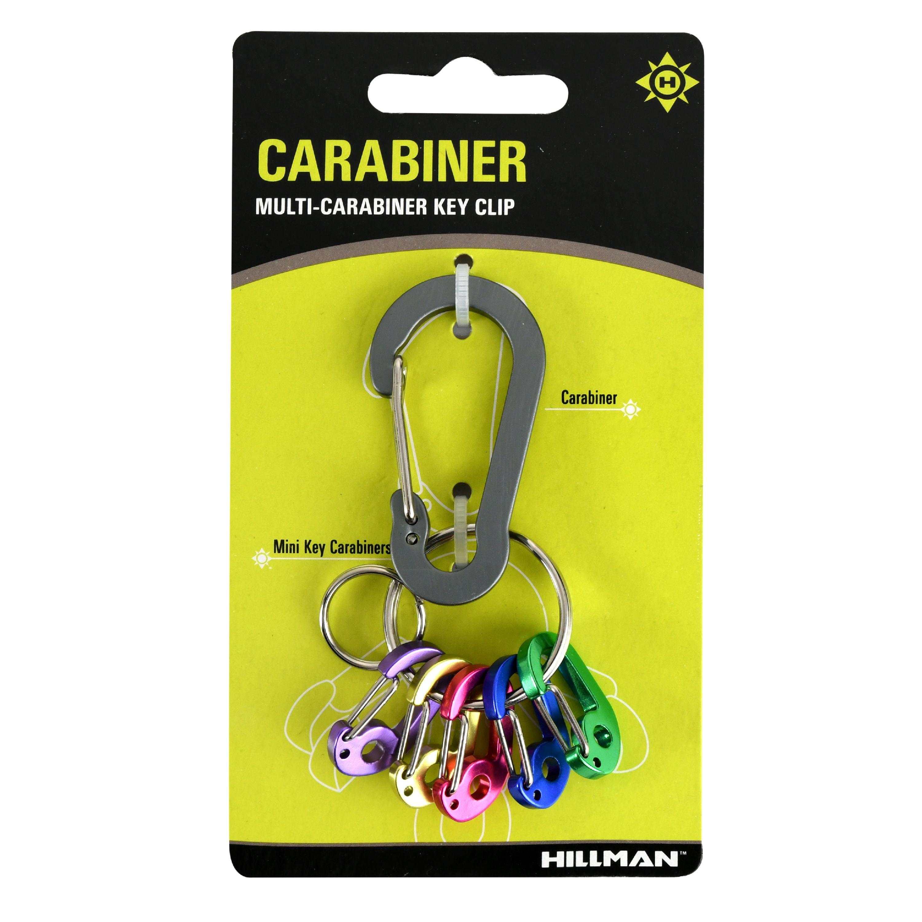 Aluminum Multi Color Clip & Hook Carabiner