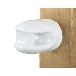 Line Insulators with Lag Bolt, White