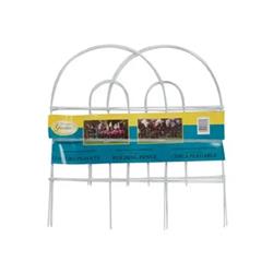 18 in. Arch Folding Fence, White